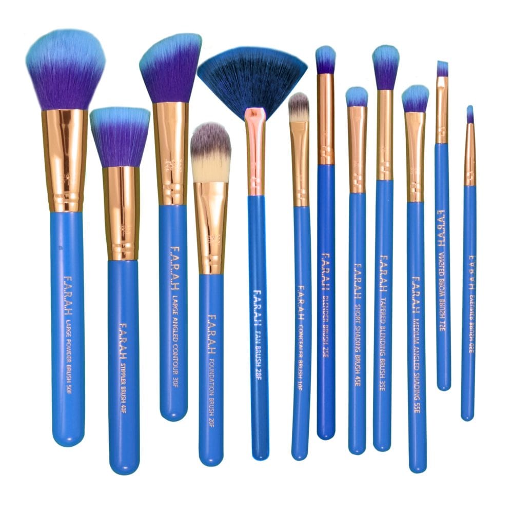 F.A.R.A.H Timeless Brush Set (12pc) Blue Orchid